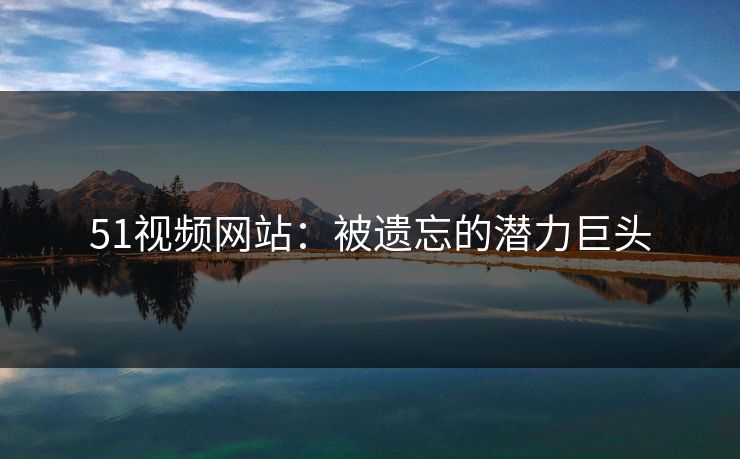 51视频网站：被遗忘的潜力巨头